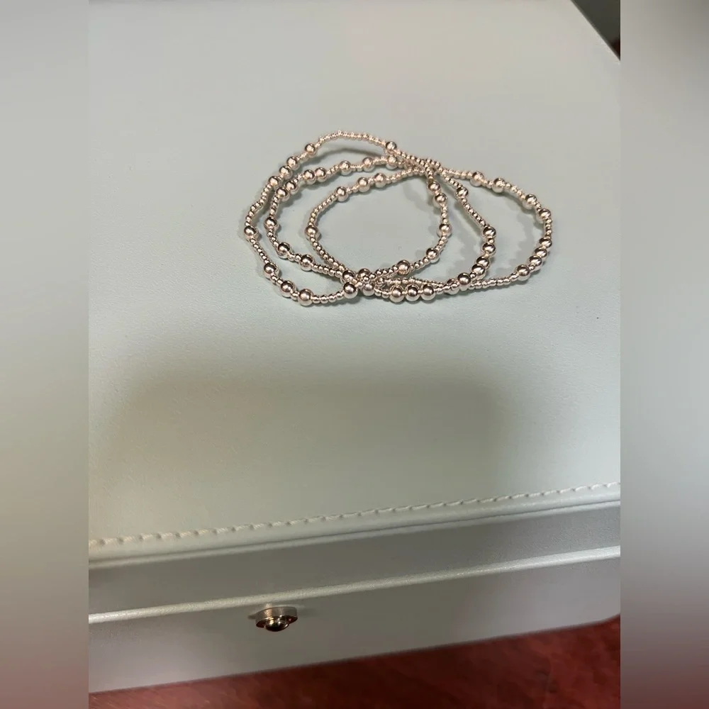 Enewton Set of 3 Hope Unwritten 4mm Sterling Silver Bracelets - Picture 3 of 4